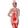 Chilirose Ensemble Infirmière sexy 4 Pièces